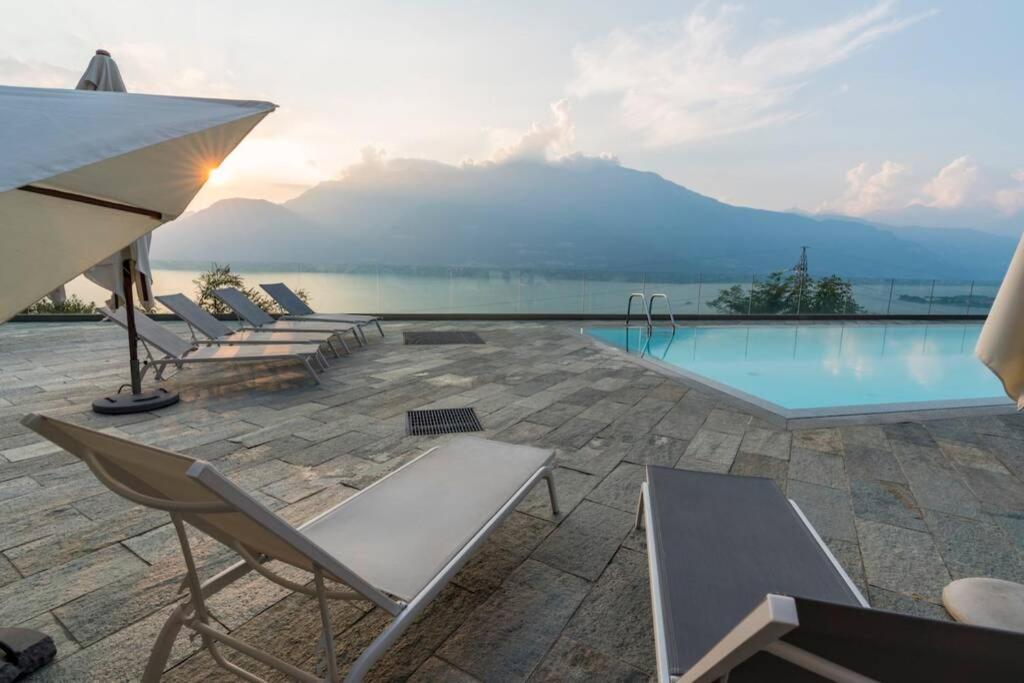 Magic Lake View With Beautiful Pool Area Bellano Eksteriør billede